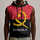 Angola Country Flag Stylized Sleeveless Hoodie - African Pride
