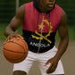 Angola Country Flag Stylized Sleeveless Zip Hoodie - African Pride