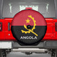 Angola Country Flag Stylized Spare Tire Cover
