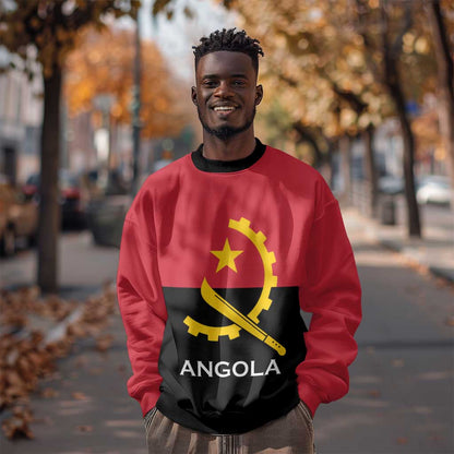 Angola Country Flag Stylized Sweatshirt