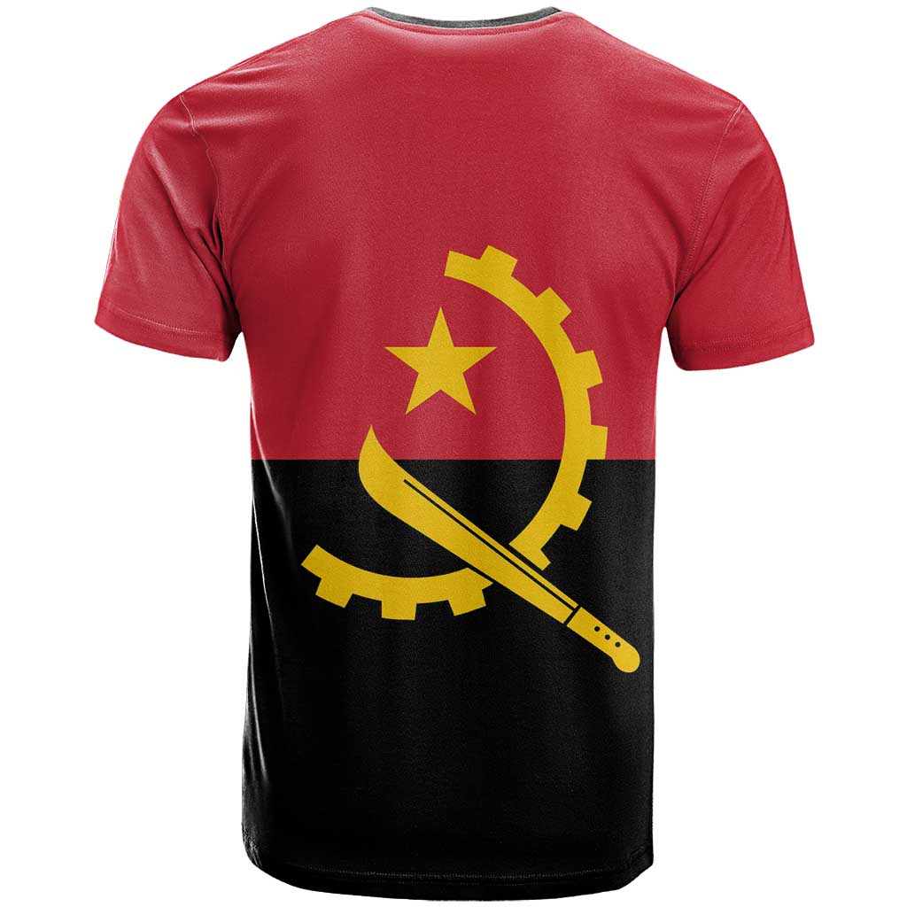 Angola Country Flag Stylized T shirt