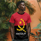 Angola Country Flag Stylized T shirt