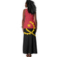 Angola Country Flag Stylized Tank Maxi Dress
