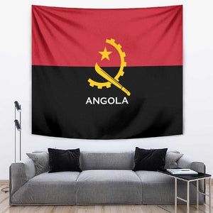 Angola Country Flag Stylized Tapestry