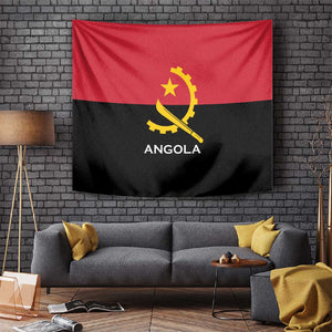 Angola Country Flag Stylized Tapestry