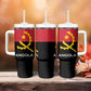 Angola Country Flag Stylized Tumbler With Handle