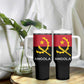 Angola Country Flag Stylized Tumbler With Handle