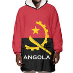 Angola Country Flag Stylized Wearable Blanket Hoodie