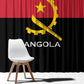Angola Country Flag Stylized Window Curtain