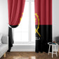 Angola Country Flag Stylized Window Curtain