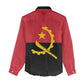 Angola Country Flag Stylized Women Casual Shirt