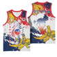 Département de Mayotte Basketball Jersey Ra Hachiri 976 Map With Ylang Ylang - African Pride