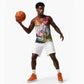 Département de Mayotte Basketball Jersey Ra Hachiri 976 Map With Ylang Ylang - African Pride