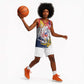 Département de Mayotte Basketball Jersey Ra Hachiri 976 Map With Ylang Ylang - African Pride