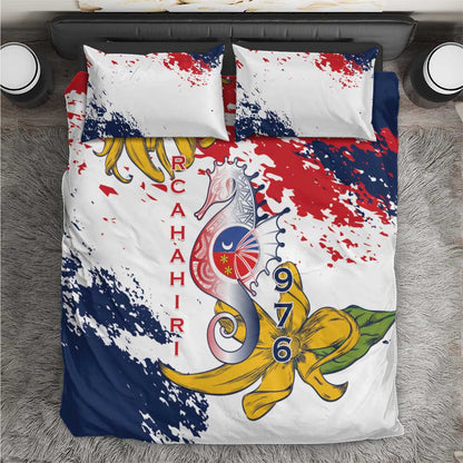 Département de Mayotte Bedding Set Ra Hachiri 976 Map With Ylang Ylang