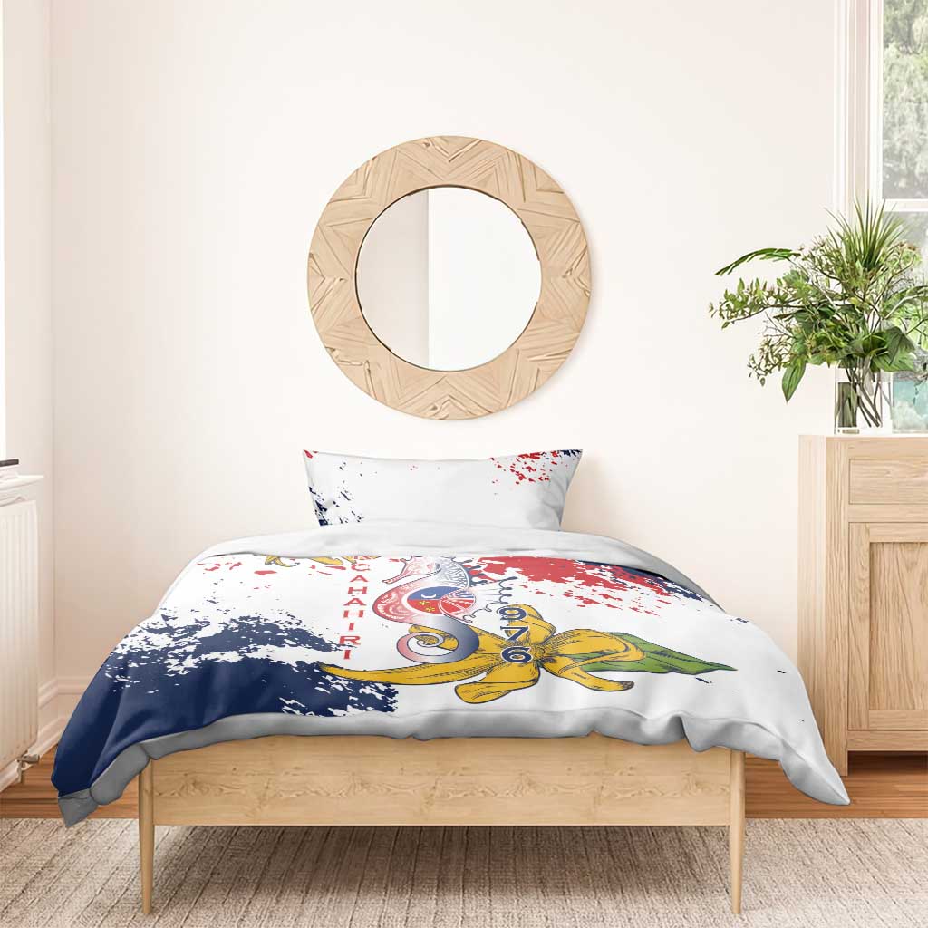 Département de Mayotte Bedding Set Ra Hachiri 976 Map With Ylang Ylang