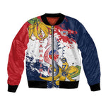 Département de Mayotte Bomber Jacket Ra Hachiri 976 Map With Ylang Ylang