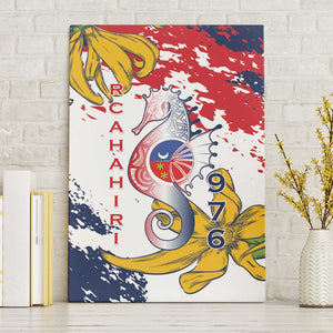 Département de Mayotte Canvas Wall Art Ra Hachiri 976 Map With Ylang Ylang