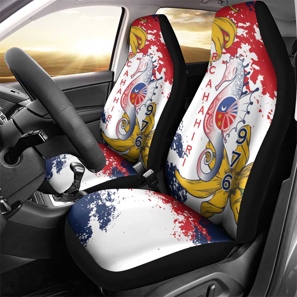 Département de Mayotte Car Seat Cover Ra Hachiri 976 Map With Ylang Ylang