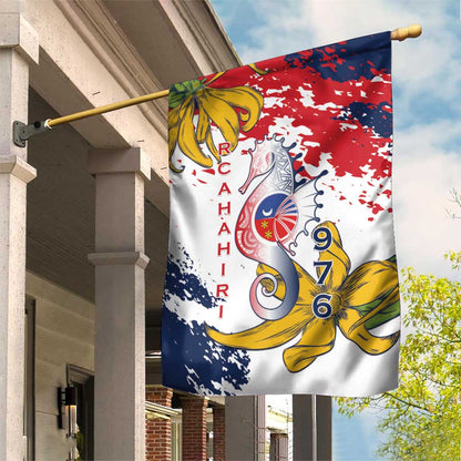 Département de Mayotte Garden Flag Ra Hachiri 976 Map With Ylang Ylang