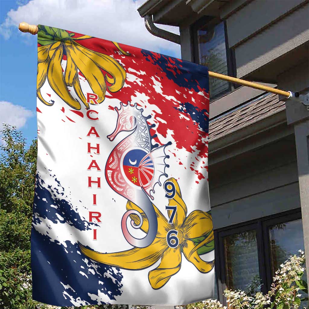 Département de Mayotte Garden Flag Ra Hachiri 976 Map With Ylang Ylang