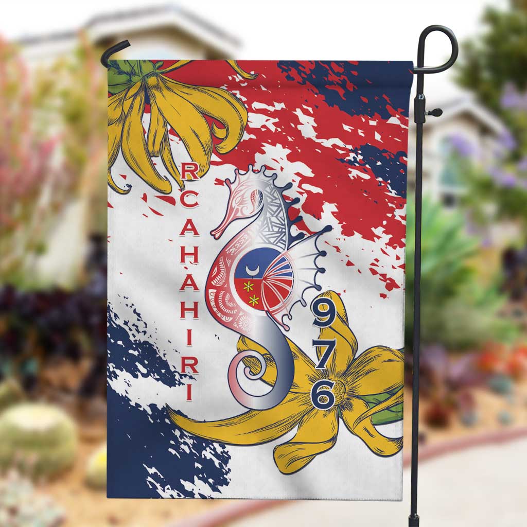 Département de Mayotte Garden Flag Ra Hachiri 976 Map With Ylang Ylang
