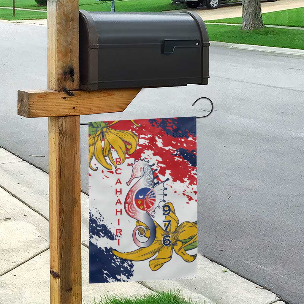 Département de Mayotte Garden Flag Ra Hachiri 976 Map With Ylang Ylang