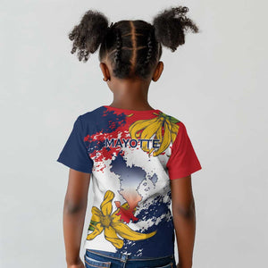 Département de Mayotte Kid T shirt Ra Hachiri 976 Map With Ylang Ylang