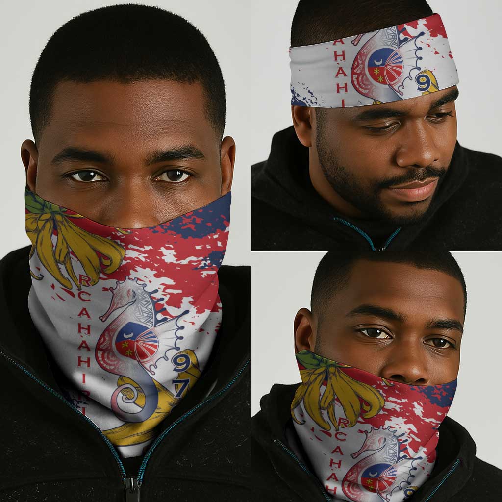 Département de Mayotte Neck Gaiter Ra Hachiri 976 Map Ylang Ylang LT15
