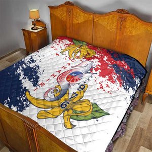 Département de Mayotte Quilt Ra Hachiri 976 Map With Ylang Ylang