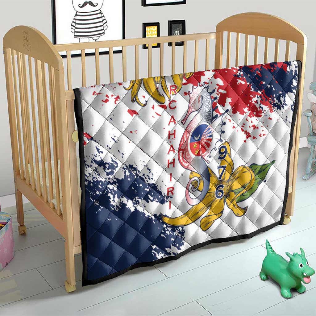 Département de Mayotte Quilt Ra Hachiri 976 Map With Ylang Ylang