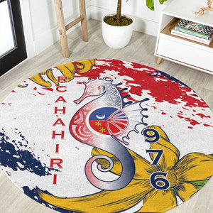 Département de Mayotte Round Carpet Ra Hachiri 976 Map With Ylang Ylang