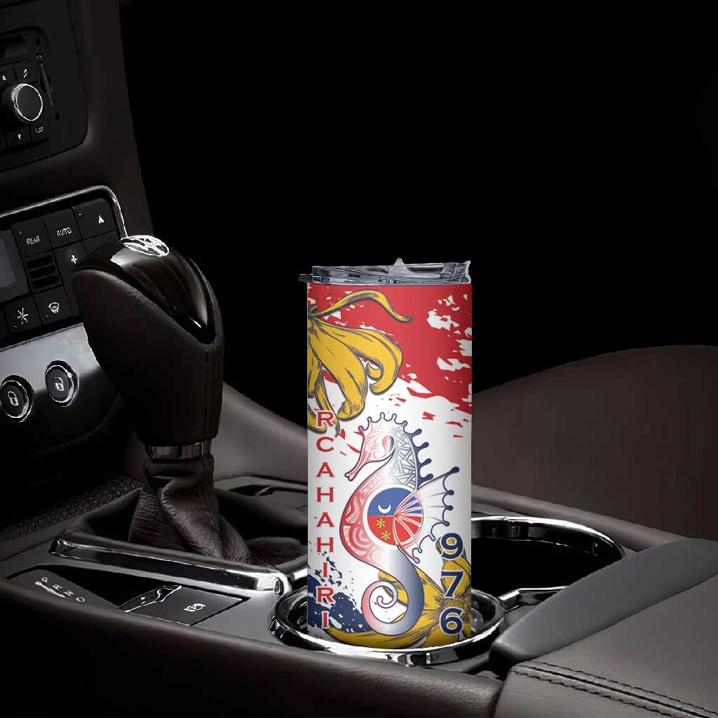 Département de Mayotte Skinny Tumbler Ra Hachiri 976 Map With Ylang Ylang