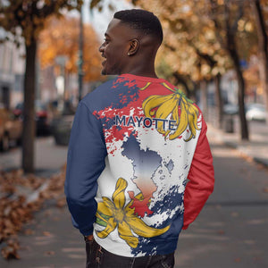 Département de Mayotte Sweatshirt Ra Hachiri 976 Map With Ylang Ylang