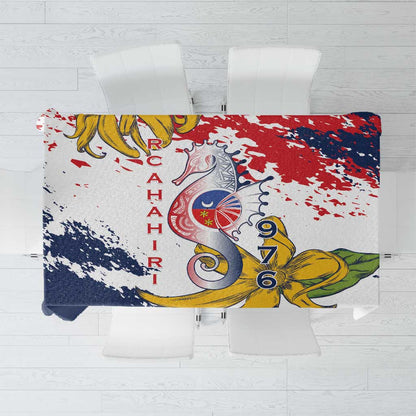 Département de Mayotte Tablecloth Ra Hachiri 976 Map With Ylang Ylang