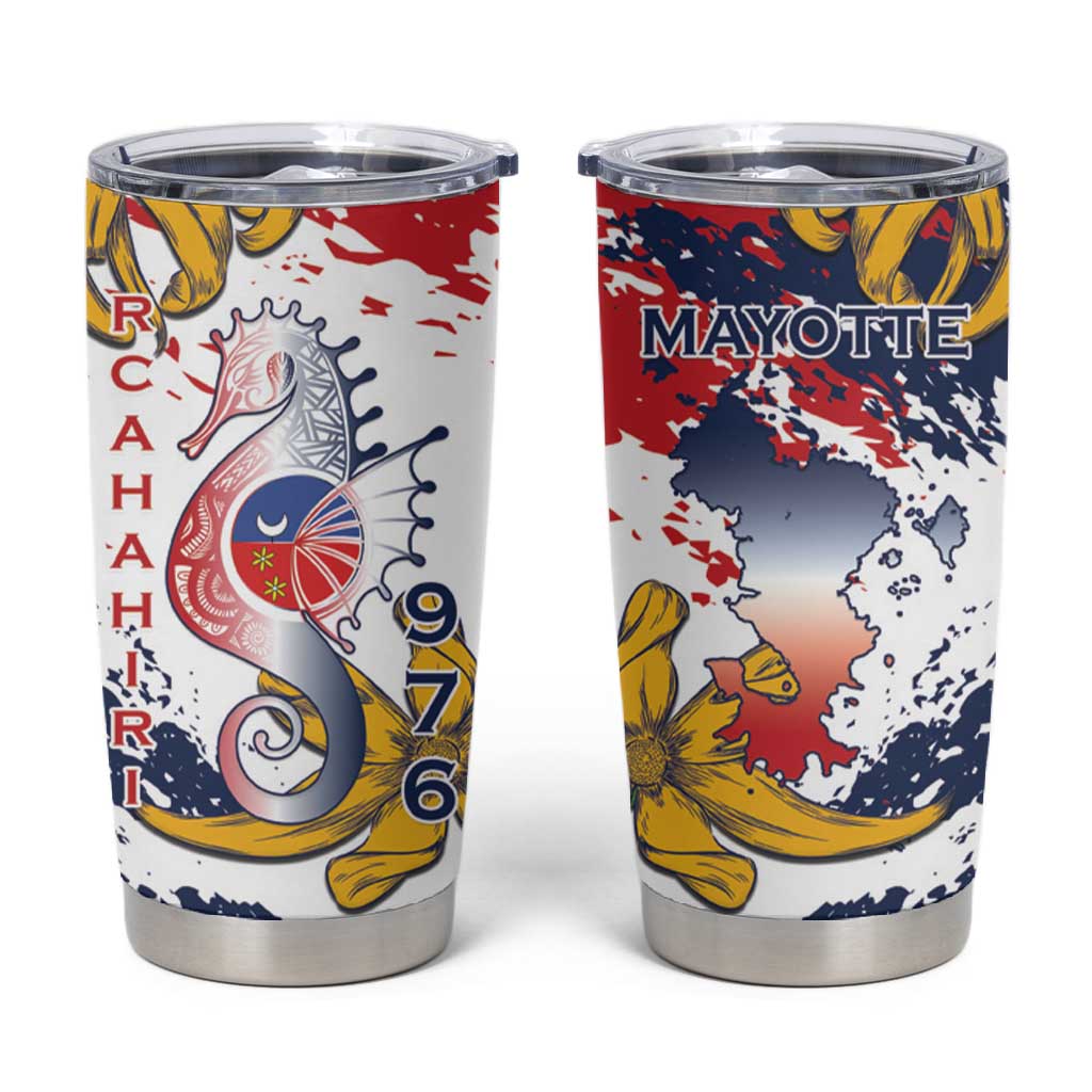 Département de Mayotte Tumbler Cup Ra Hachiri 976 Map With Ylang Ylang