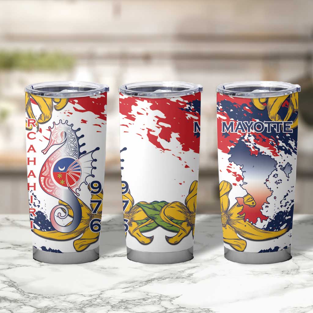 Département de Mayotte Tumbler Cup Ra Hachiri 976 Map With Ylang Ylang