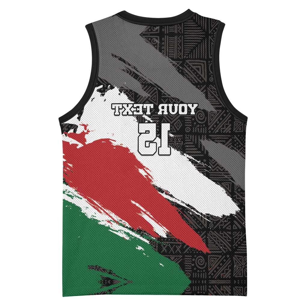 Custom Afro Kenya Basketball Jersey Rugby Sevens - African Pattern - African Pride