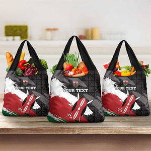 Custom Afro Kenya Grocery Bag Rugby Sevens - African Pattern