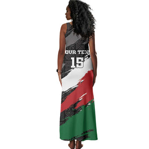 Custom Afro Kenya Tank Maxi Dress Rugby Sevens - African Pattern