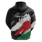 Custom Afro Kenya Zip Hoodie Rugby Sevens - African Pattern