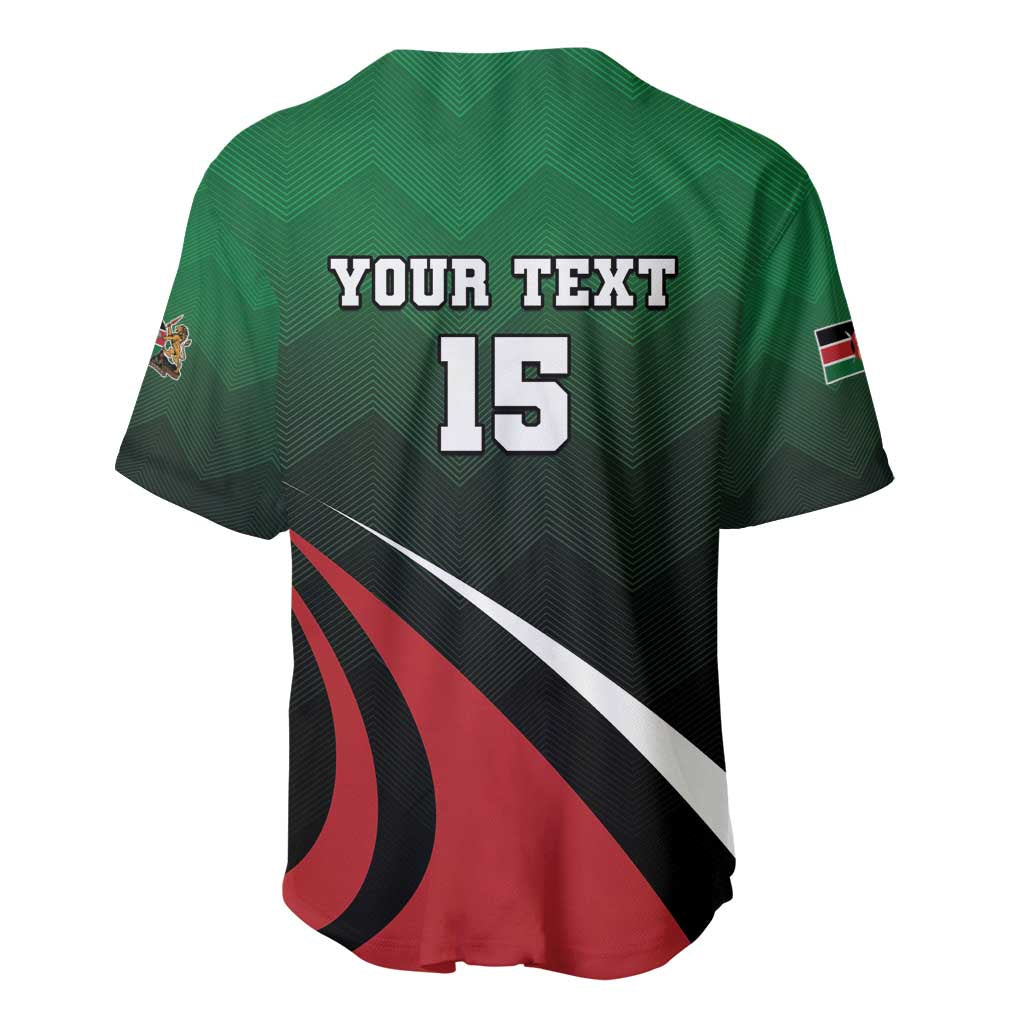 Kenya Rugby Custom Baseball Jersey Simbas Mascot - Sporty Style
