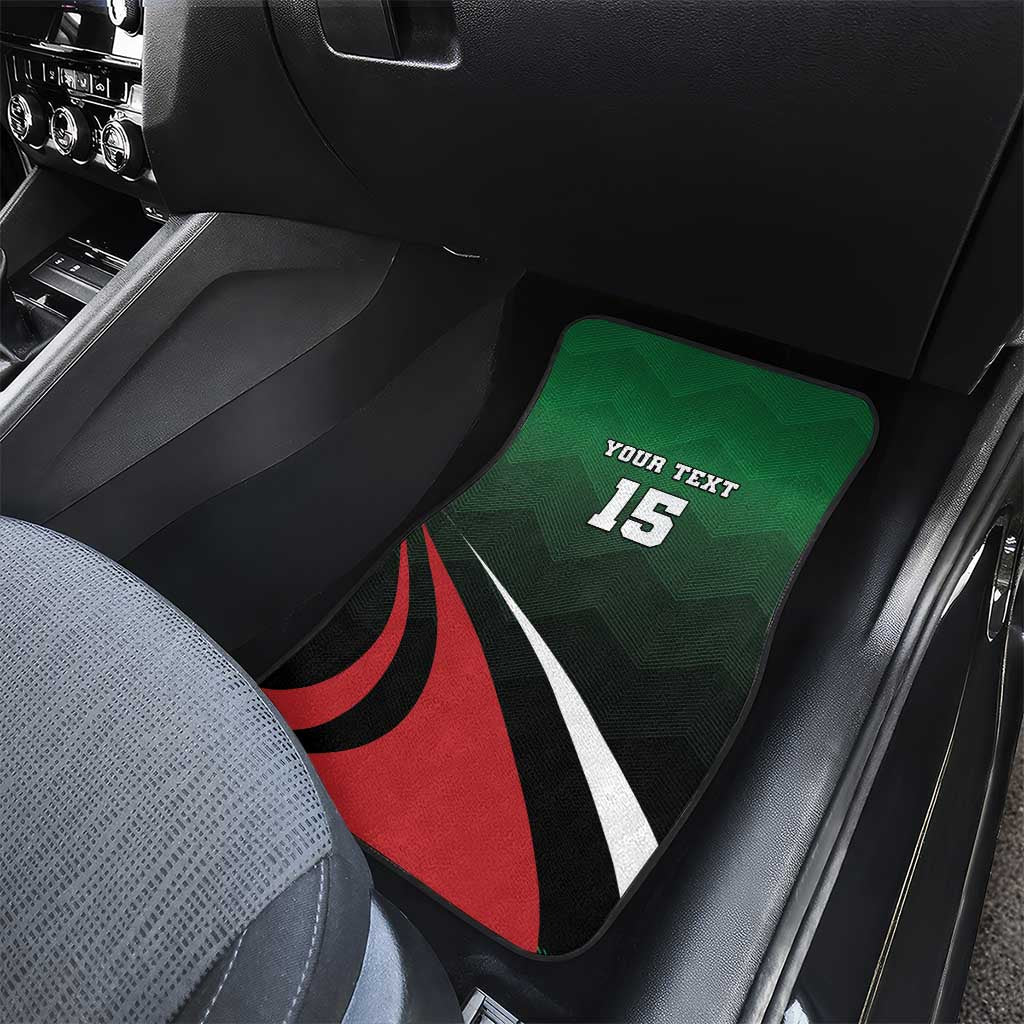 Kenya Rugby Custom Car Mats Simbas Mascot - Sporty Style