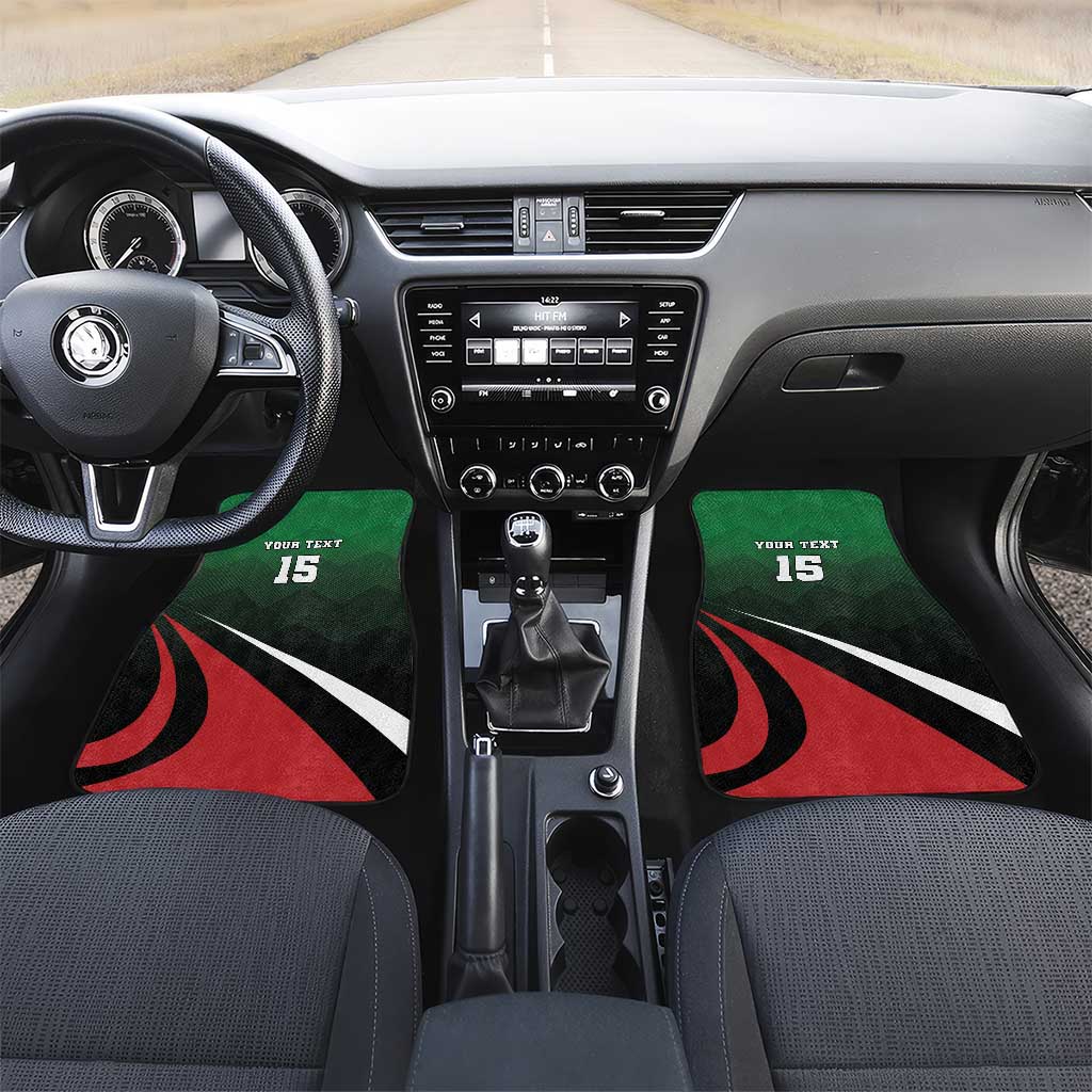 Kenya Rugby Custom Car Mats Simbas Mascot - Sporty Style