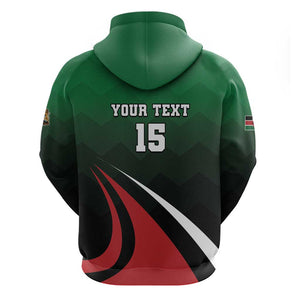 Kenya Rugby Custom Hoodie Simbas Mascot - Sporty Style