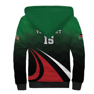 Kenya Rugby Custom Sherpa Hoodie Simbas Mascot - Sporty Style