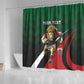 Kenya Rugby Custom Shower Curtain Simbas Mascot - Sporty Style