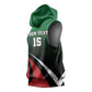 Kenya Rugby Custom Sleeveless Hoodie Simbas Mascot - Sporty Style - African Pride