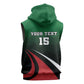 Kenya Rugby Custom Sleeveless Zip Hoodie Simbas Mascot - Sporty Style - African Pride