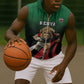 Kenya Rugby Custom Sleeveless Zip Hoodie Simbas Mascot - Sporty Style - African Pride
